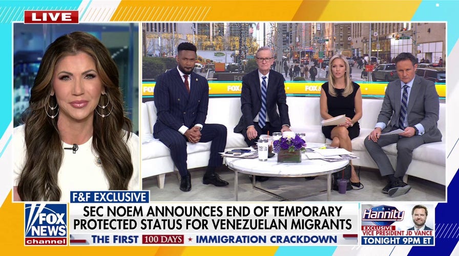 DHS Secretary Noem announces end to temporary protected status for Venezuelan migrants