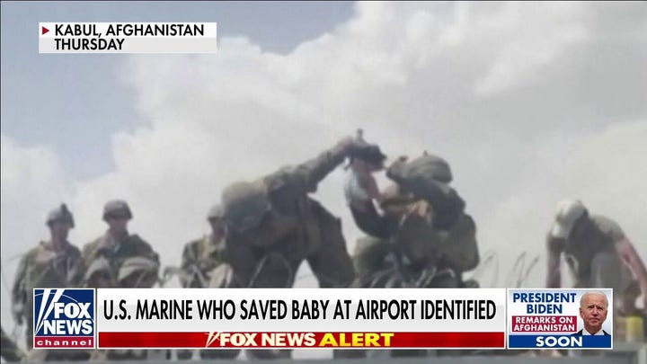 U.S. Marine who saved baby at Kabul airport identified