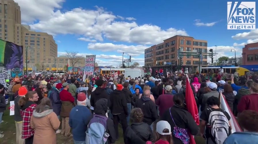 Communist Party presence noted at Minneapolis May Day demonstration