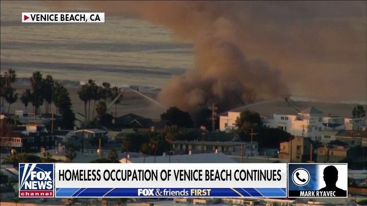 Venice beach residents threaten to sue over homeless encampments, fire safety issues