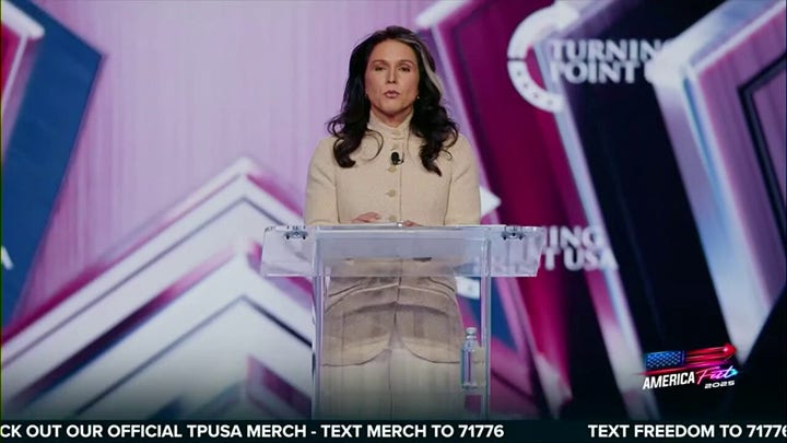 Tulsi Gabbard says Charlie Kirk understood the threat to freedom and worked to preserve it 