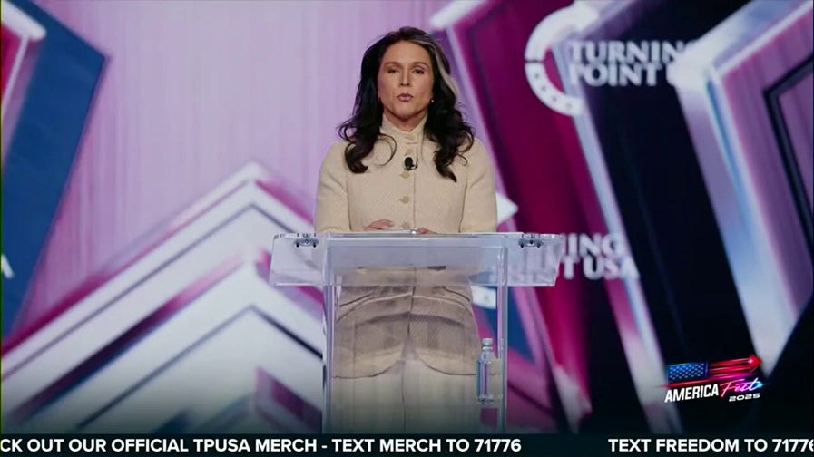 Tulsi Gabbard says Charlie Kirk understood the threat to freedom and worked to preserve it
