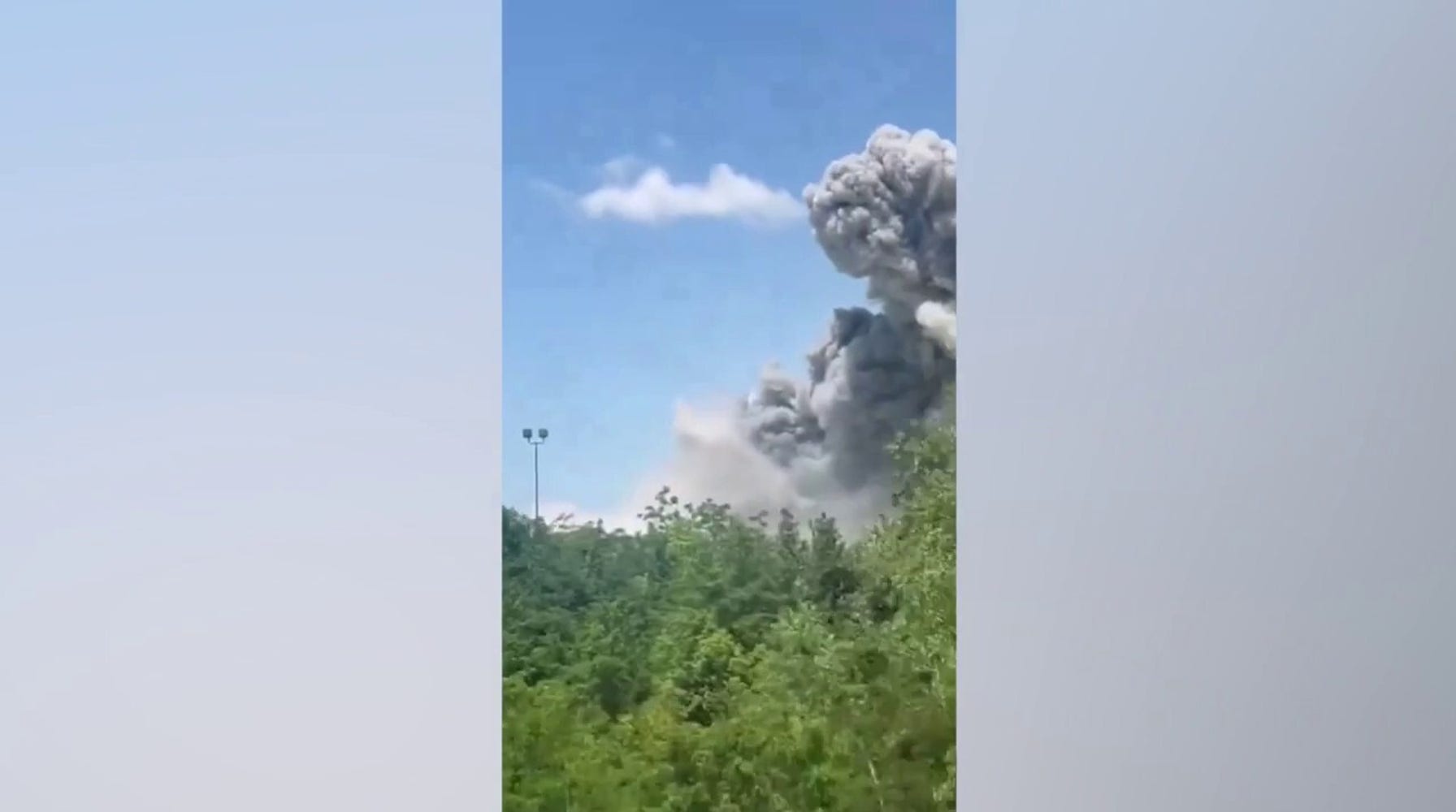 Fireworks Warehouse Explodes on Memorial Day, Forming Mushroom Cloud