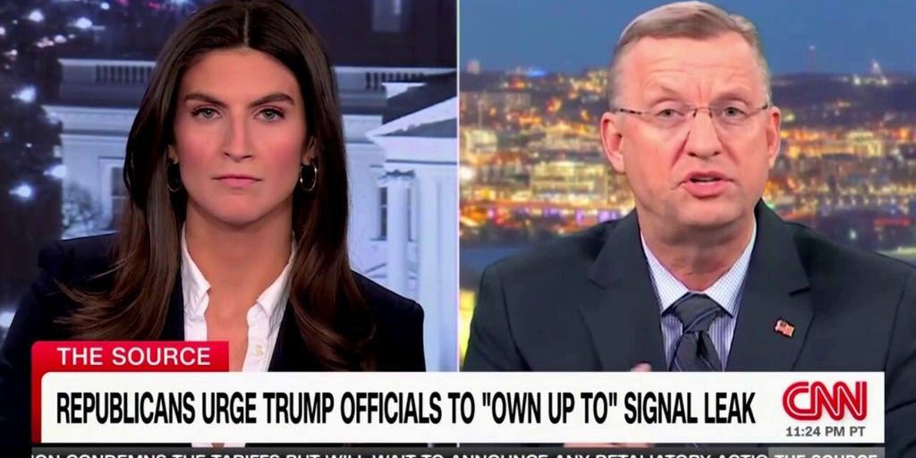 Doug Collins brings up CNN lawsuit during tense exchange over Signal chat with Kaitlan Collins