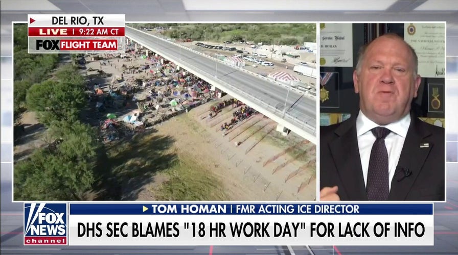 Former acting ICE director rips Mayorkas on border crisis: 'They absolutely know the numbers'