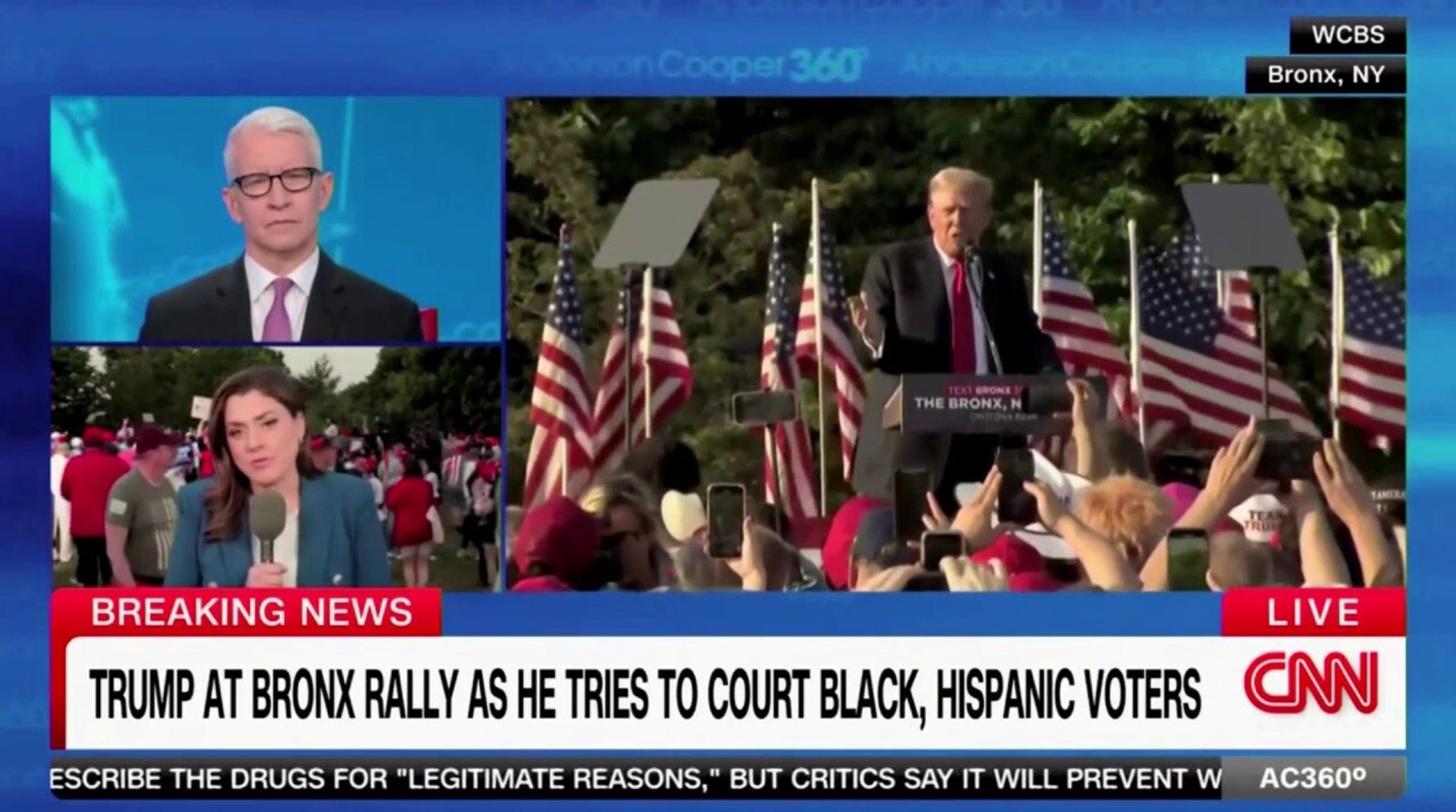 CNN Reporter Stunned by Pro-Trump Rally Size in Democrat Stronghold