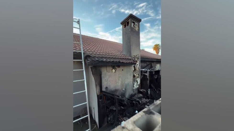 SEE IT: Fire's aftermath after mystery stranger's lifesaving warning