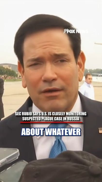 Rubio says US 'closely' monitoring suspected plague death