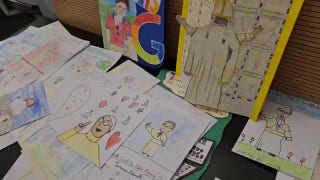 Pope Francis receives 'get well' cards created by children at hospital - Fox News