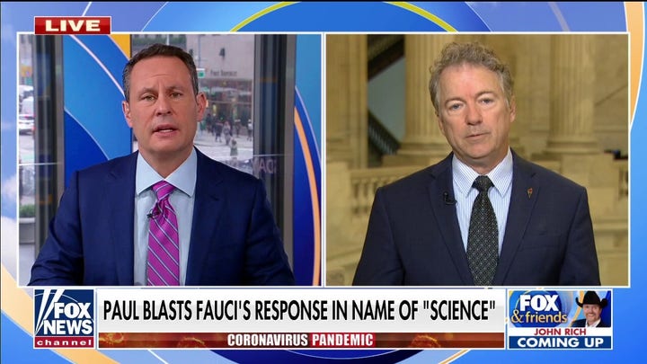 Rand Paul fires back after Dr. Fauci claims to 'represent science'