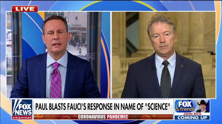 Rand Paul fires back after Dr. Fauci claims to 'represent science'