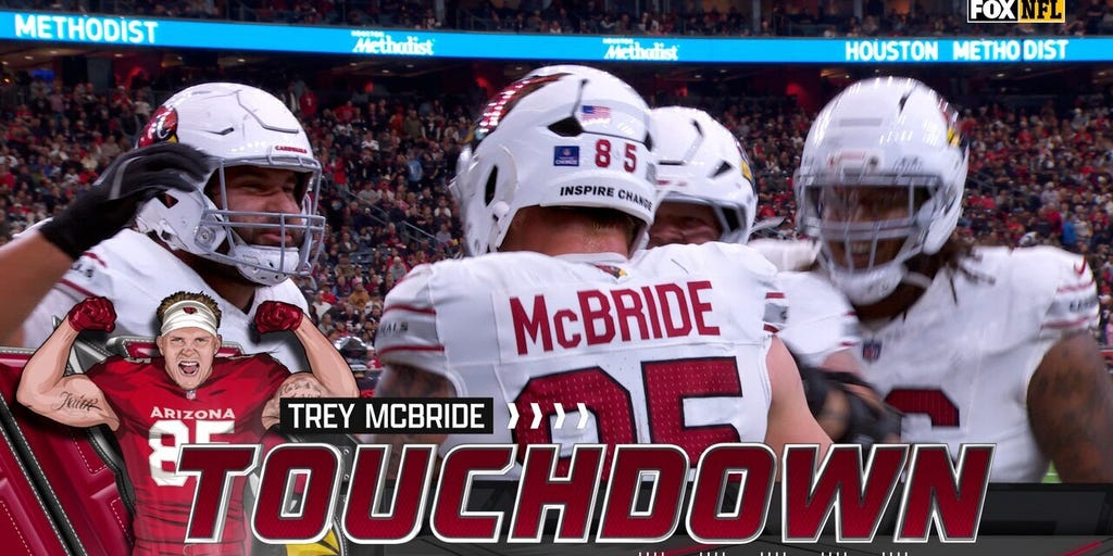 Jacoby Brissett finds Trey McBride for a two-yard TD, cutting the Cardinals' deficit against the Texans | NFL Highlights
