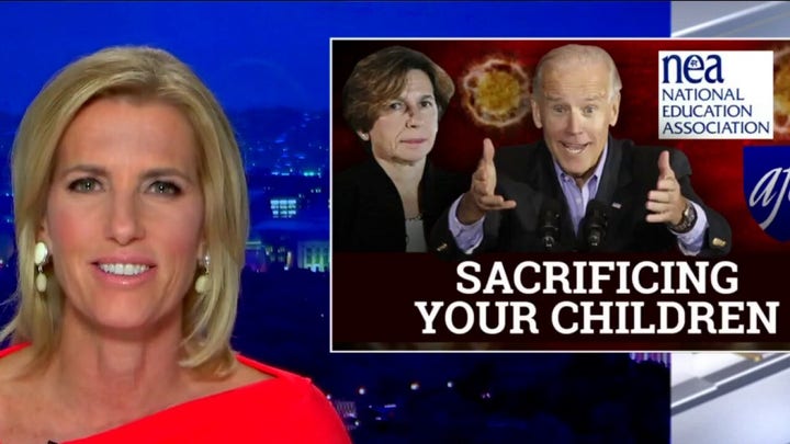 Ingraham: Teachers' unions keep using COVID to further their own ends