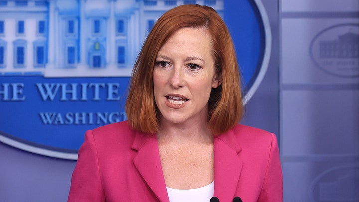 White House press secretary Jen Psaki holds a briefing