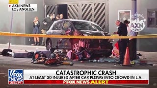 Driver shot after plowing into crowd in Los Angeles, injuring 30