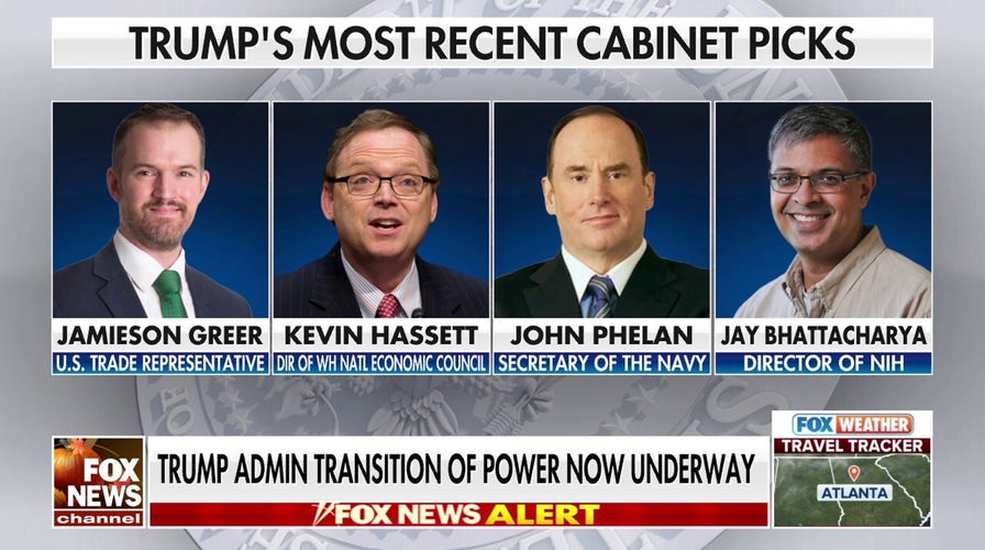Trump transition underway as he fills key Cabinet positions