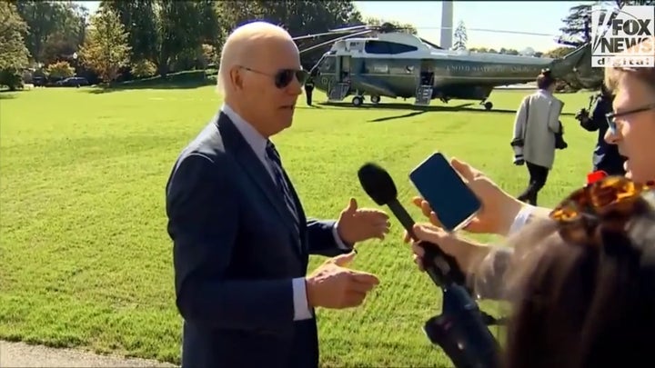 Montage: Biden’s history of tense exchanges with reporters 