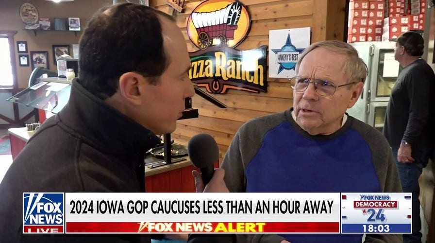 Raymond Arroyo talks to Iowa voters