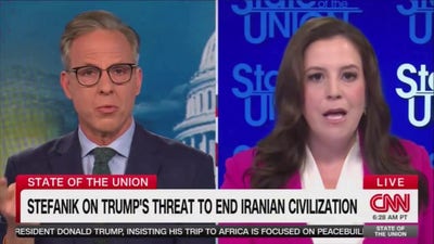 Stefanik clashes with Tapper over Trump Iran remarks