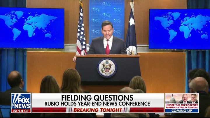 Secretary of State Rubio holds year-end news conference 