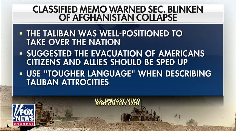 Biden admin aware of Taliban's impending Afghanistan takeover last month: report