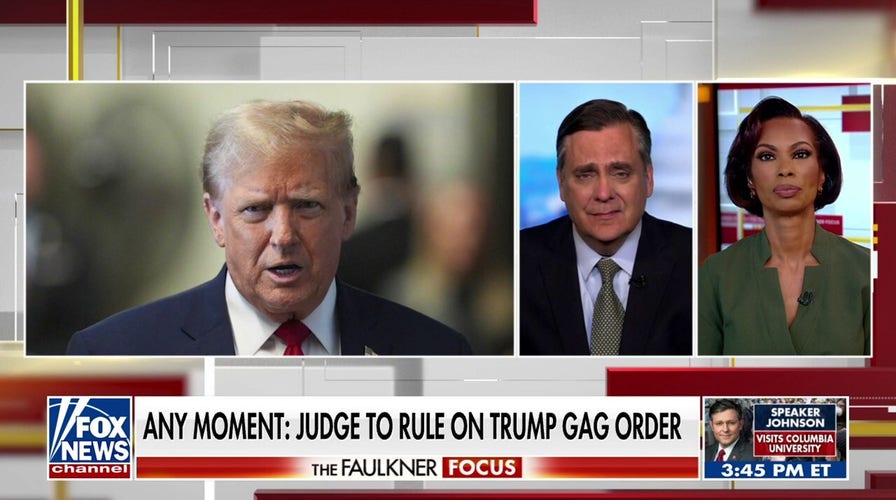 Jonathan Turley calls out judge for failing to recognize 'inequity' of Trump gag order