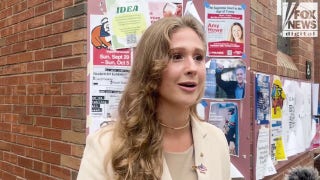 Georgetown University students react to the 'Hey fascist! Catch!' flyer posted on campus