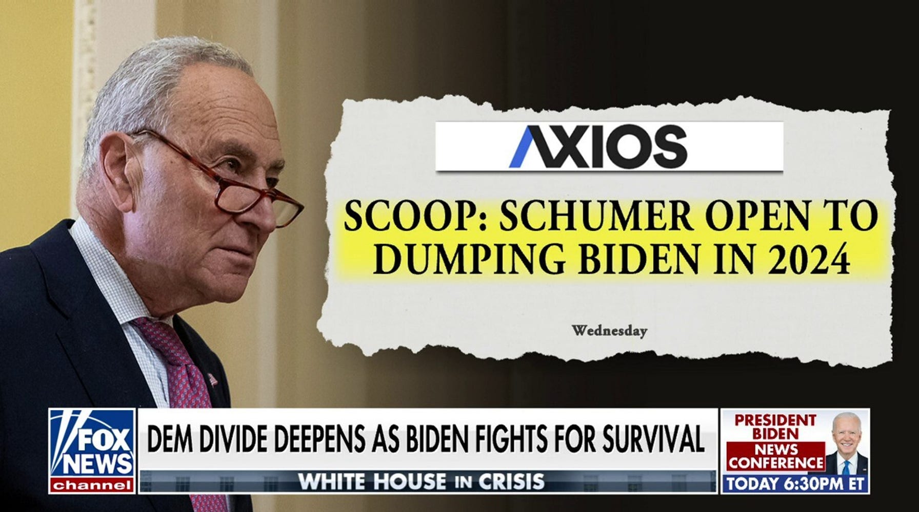 Democratic Discord over Biden: Schumer Signals Openness to Ditching President