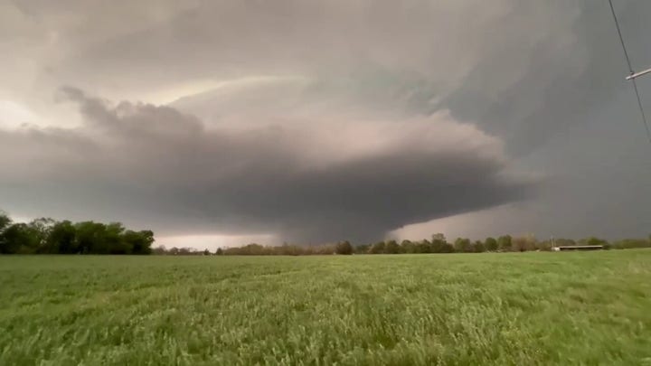 Storm clouds gather amid tornado warnings in Oklahoma