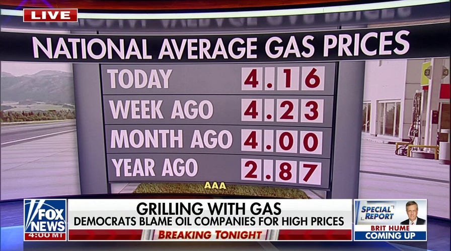 Democrats spar with big oil execs over high gas prices