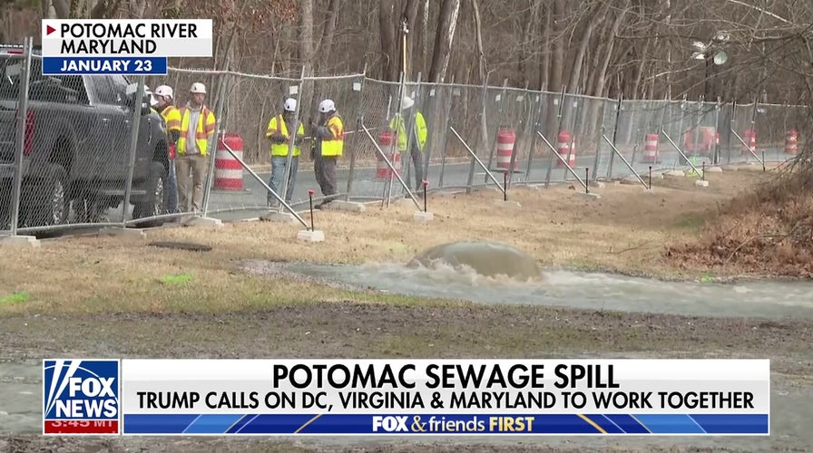Trump calls for action on Potomac River sewage spill