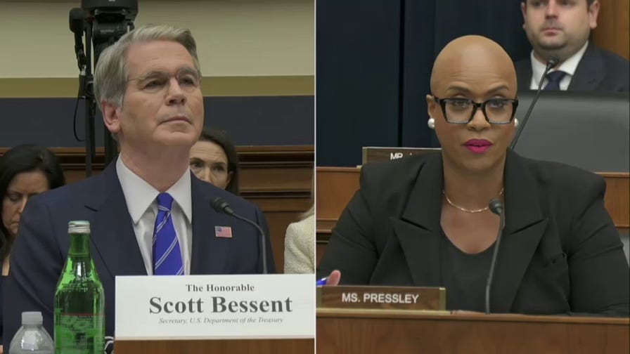 Rep Ayanna Pressley presses Bessent on high gas prices induced by Iran war