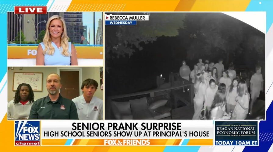 High school seniors surprise principal with epic musical prank