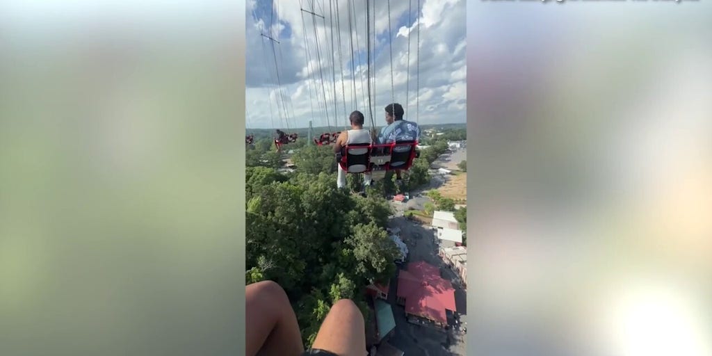 Six Flags visitor records video about being 'stuck' high in the air on ride