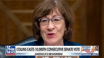 Sen. Susan Collins casts 10,000th consecutive Senate vote
