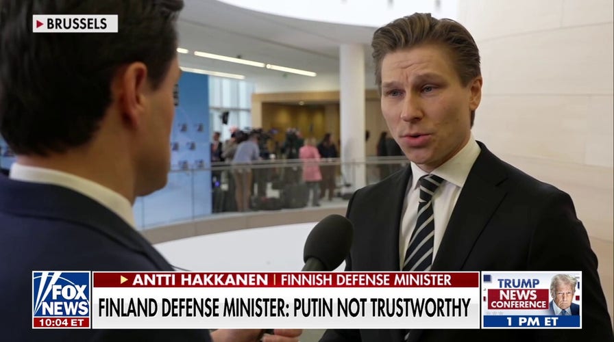 Finnish defense minister says Putin 'not trustworthy' ahead of peace talks