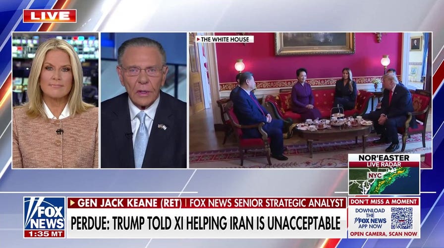 China's military support for Iran is accelerating, Gen Jack Keane warns