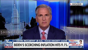 House Republican Leader Kevin McCarthy slams Biden admin for inflation, crime
