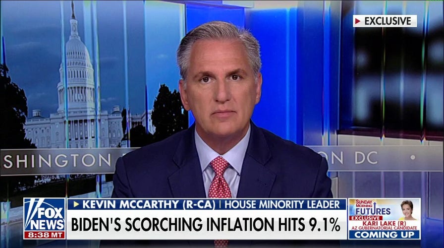 House Republican Leader Kevin McCarthy slams Biden admin for inflation, crime