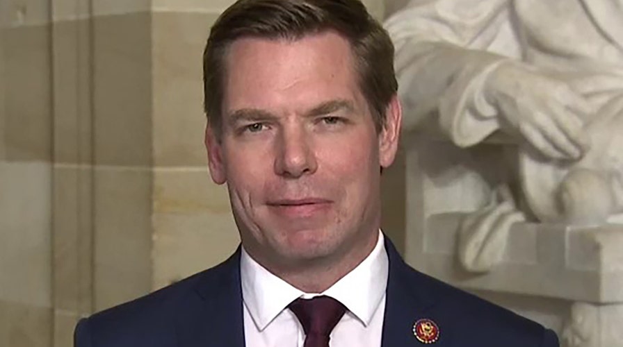 Rep. Swalwell slams Trump over national anthem video