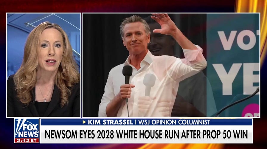 Newsom eyes 2028 White House tally aft Prop 50 win
