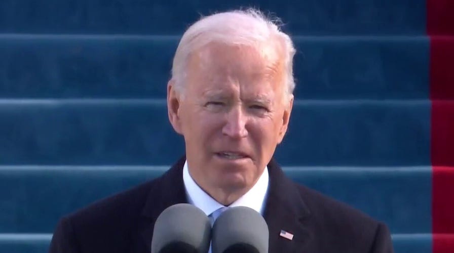 President Biden calls for an end to 'uncivil war' in inaugural address