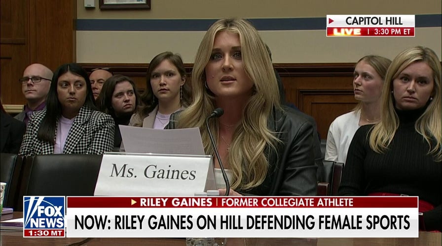 Riley Gaines: Unsafe, discriminatory behavior against female athletes must end