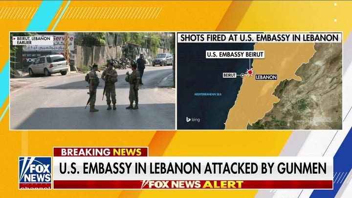 US embassy in Lebanon attacked by gunmen