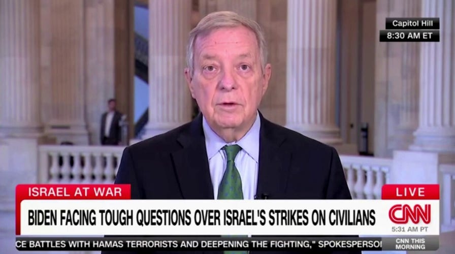 Democratic Sen. Durbin joins far left of his party in calling for Israel-Hamas 'cease-fire'