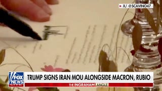 WATCH: President Trump signs Iran MoU