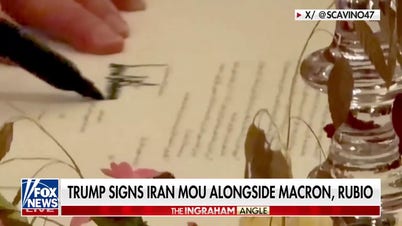 WATCH: President Trump signs Iran MoU
