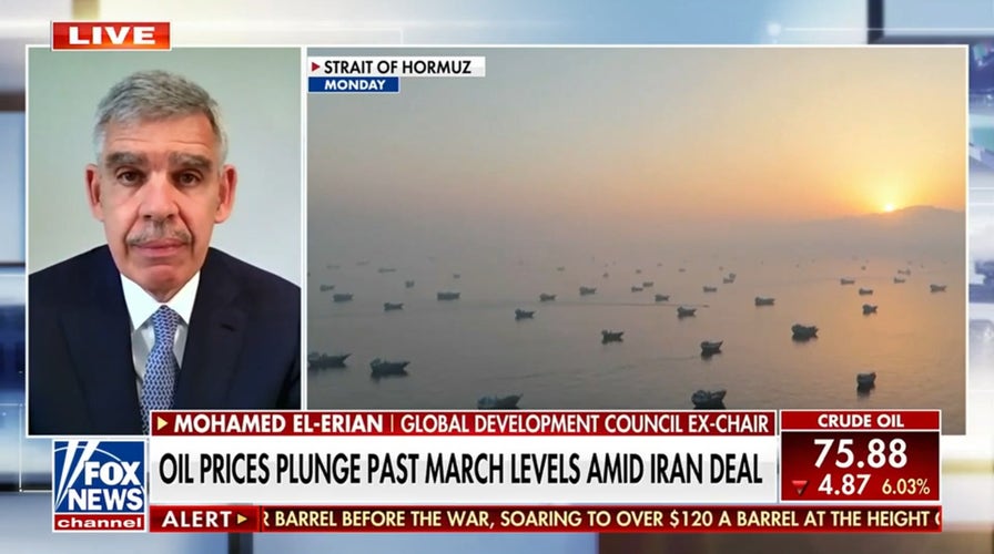 Oil prices plunge past March levels after Iran deal reached