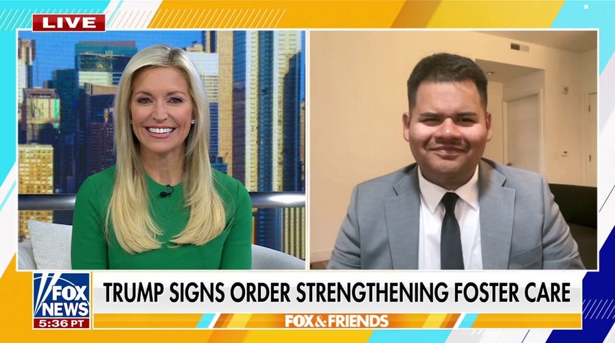 Former foster younker recognized by Trump amid propulsion to fortify kid welfare