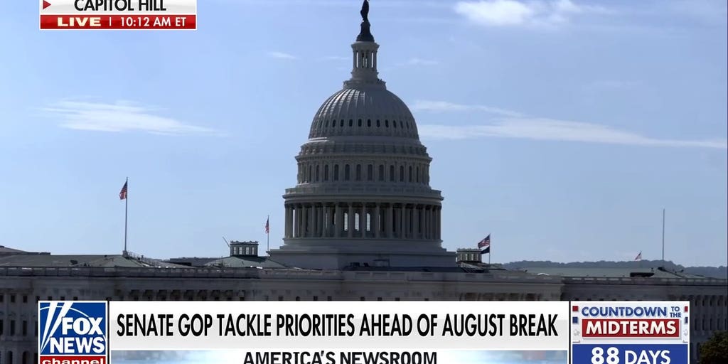 Senate Republicans race to tackle priorities before August recess